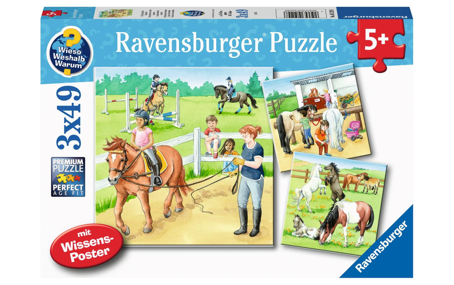 Ravensburger Puzzle »Ein Tag auf dem Reiterhof«, (147 tlg.) von Ravensburger