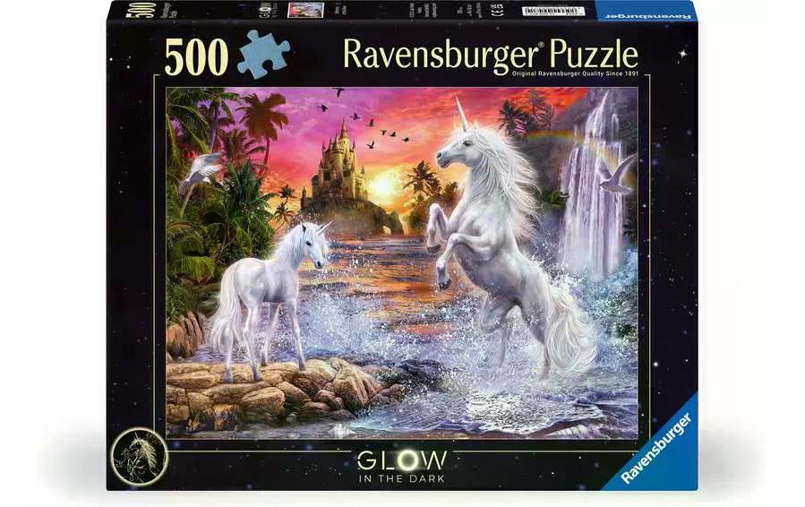 Ravensburger Puzzle »Einhörner am Fluss«, Leuchtet im Dunkeln von Ravensburger