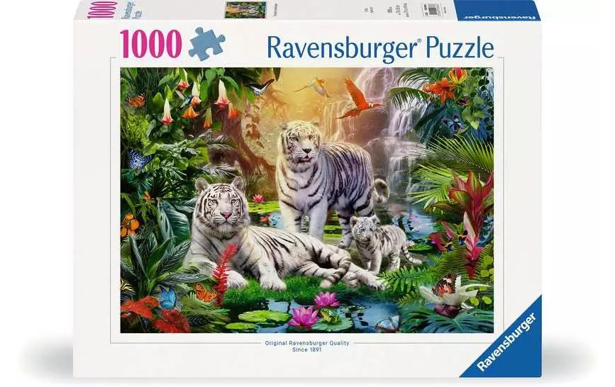 Ravensburger Puzzle »Familie der Weissen Tiger 1000 Teile« von Ravensburger