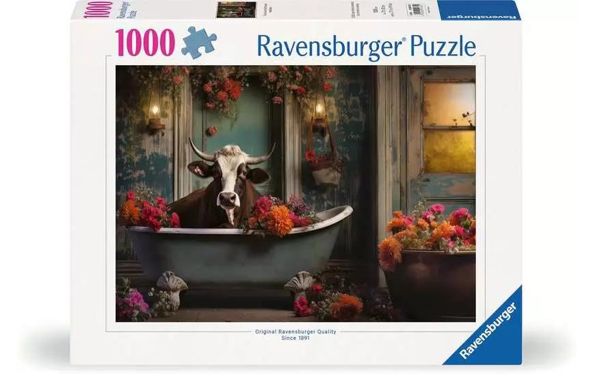 Ravensburger Puzzle »The cow in the bathtub 1000 Teile« von Ravensburger