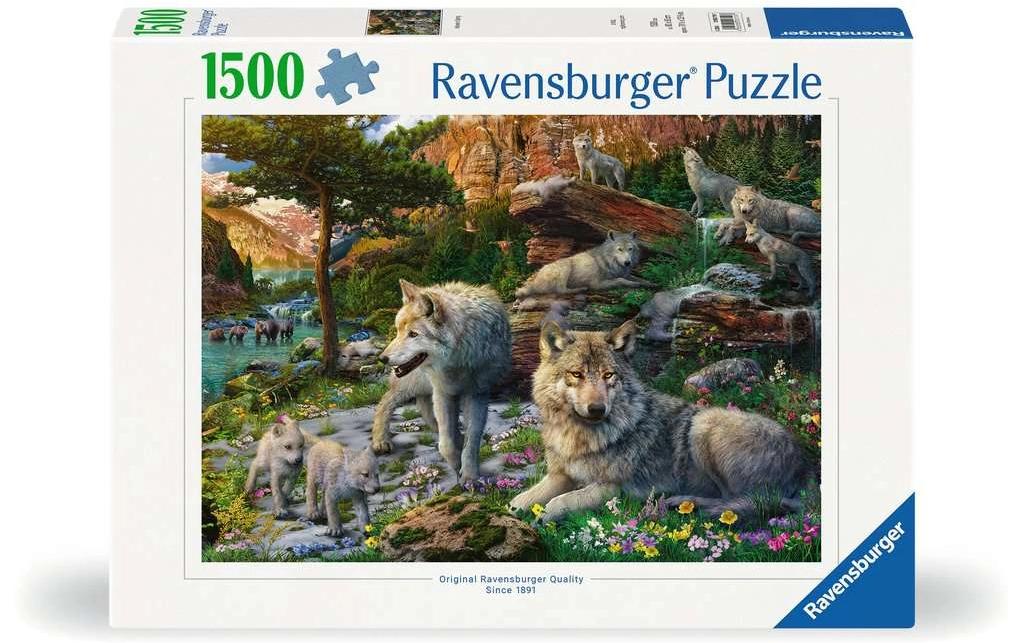 Ravensburger Puzzle »Wolfsrudel im Frühlingserwachen« von Ravensburger