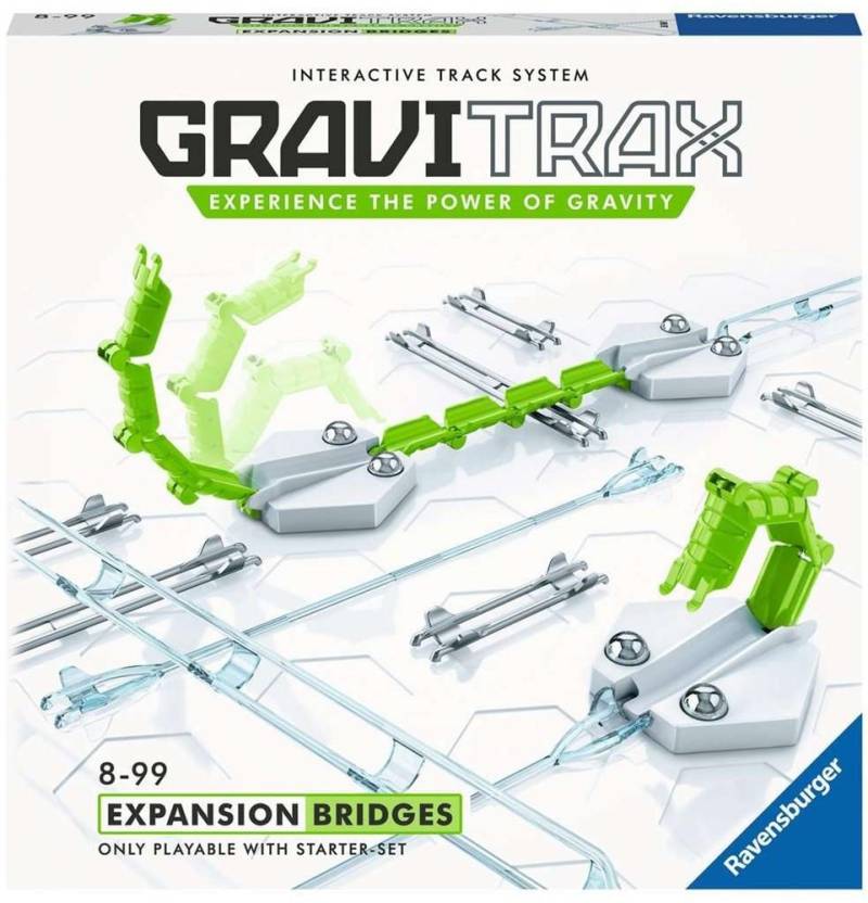 Gravitrax Erweiterung Brücken Ideales Zubehör Für Spektakuläre Kugelbahnen, Konstruktionsspielzeug Für Kinder Ab 8 Jahren Unisex Grün ONE SIZE von Ravensburger