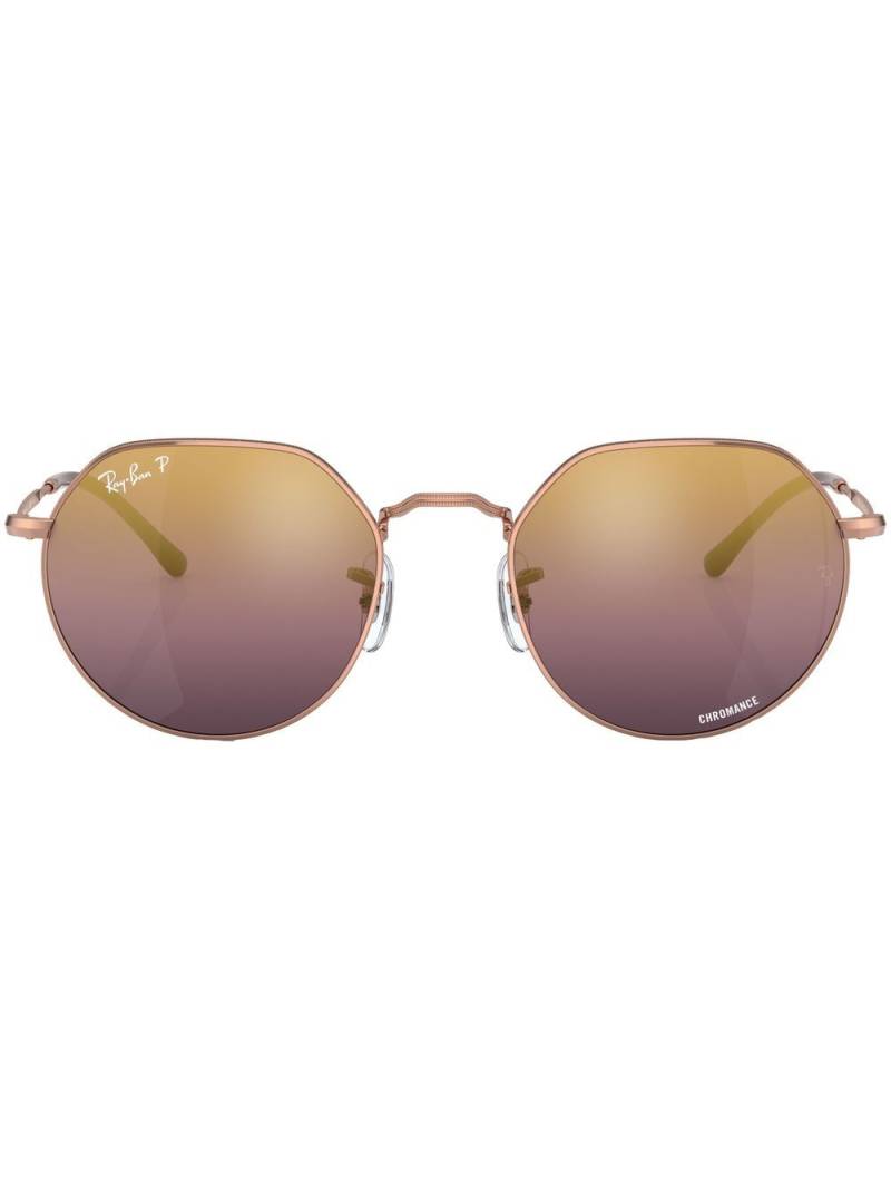 Ray-Ban Jack geometric-frame sunglasses - Gold von Ray-Ban