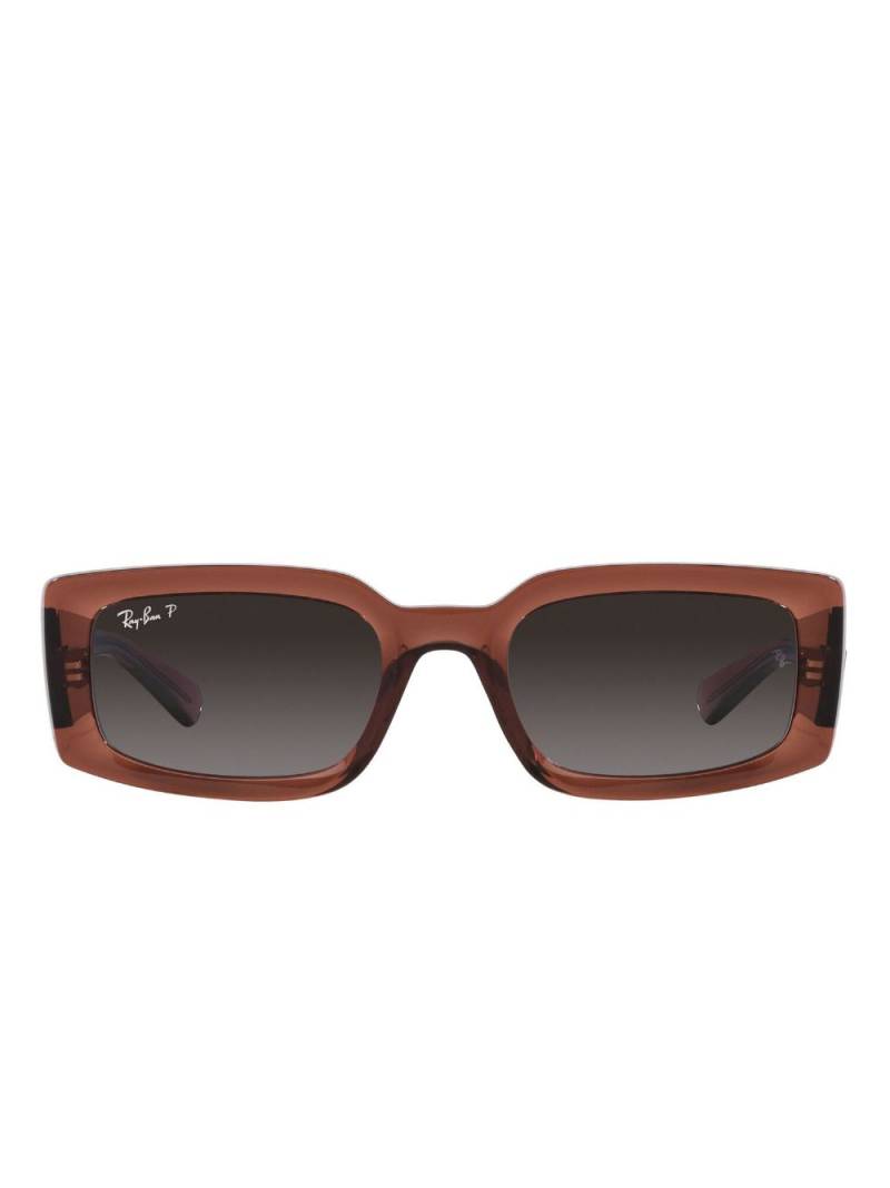 Ray-Ban Killiane logo-lettering sunglasses - Brown von Ray-Ban