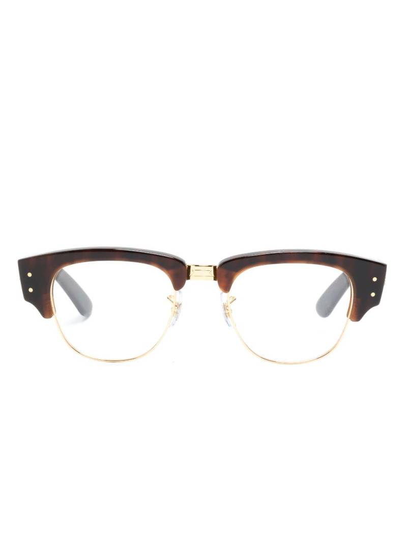 Ray-Ban Mega Clubmaster tortoiseshell-effect glasses - Brown von Ray-Ban