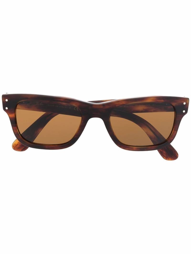 Ray-Ban Mr Burbank rectangular-frame sunglasses - Black von Ray-Ban