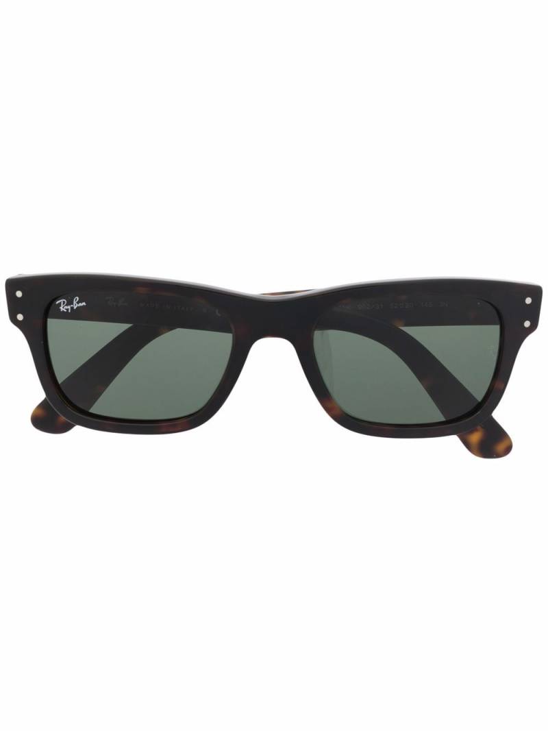 Ray-Ban Mr Burbank rectangular-frame sunglasses - Black von Ray-Ban