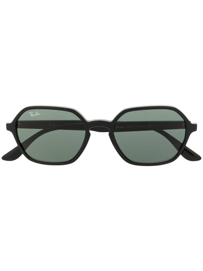 Ray-Ban RB4361 geometric-frame sunglasses - Black von Ray-Ban