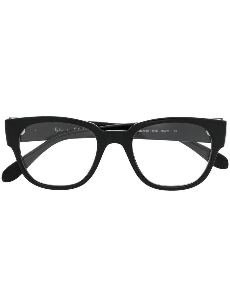 Ray-Ban RB7210 logo-plaque glasses - Black von Ray-Ban