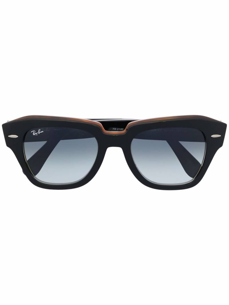 Ray-Ban State street square-frame sunglasses - Black von Ray-Ban