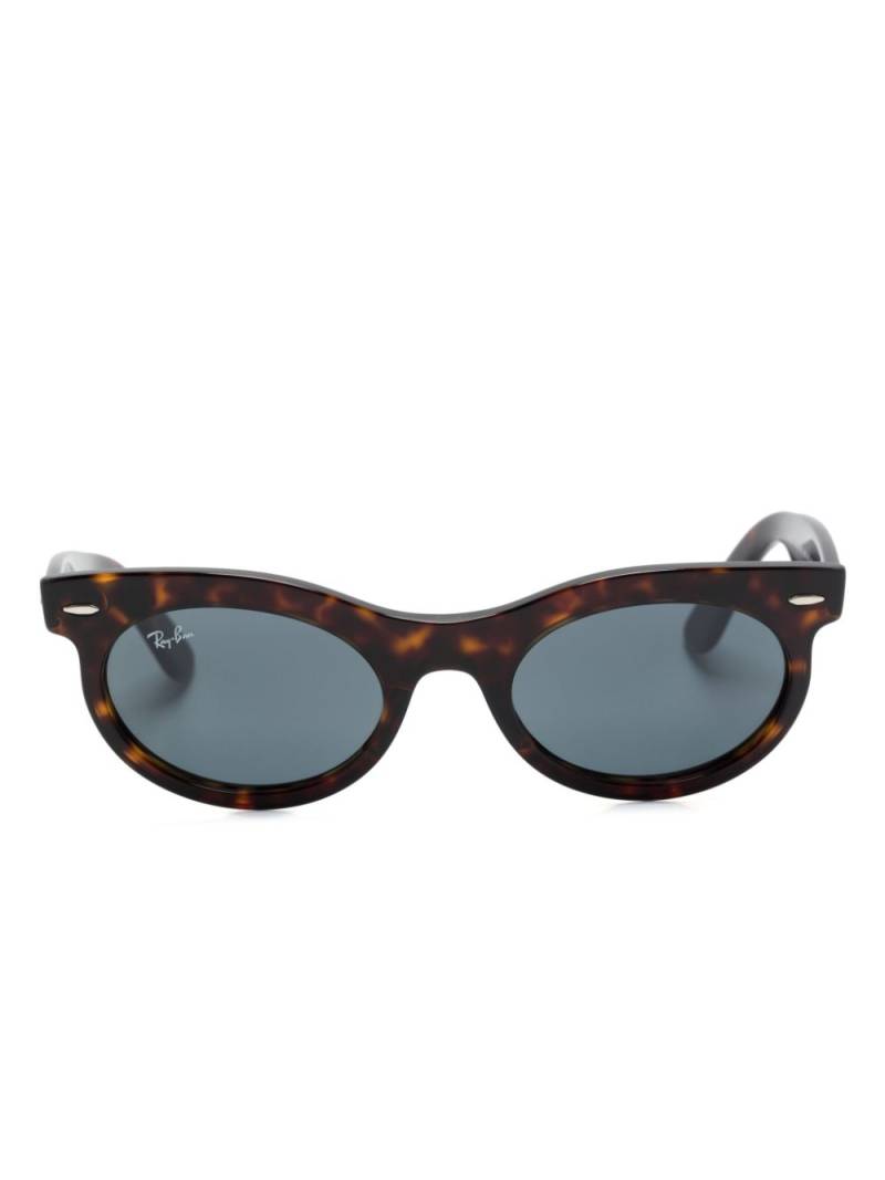 Ray-Ban Wayfarer Oval-frame sunglasses - Brown von Ray-Ban