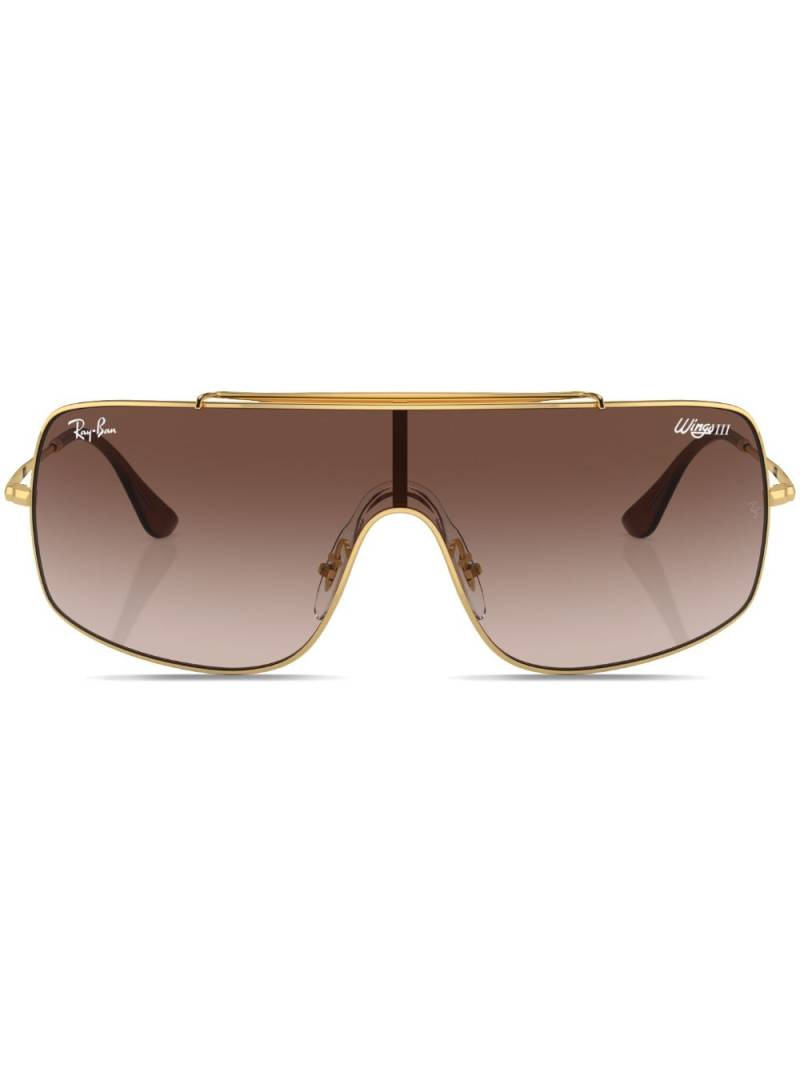 Ray-Ban Wings III square-frame sunglasses - Gold von Ray-Ban