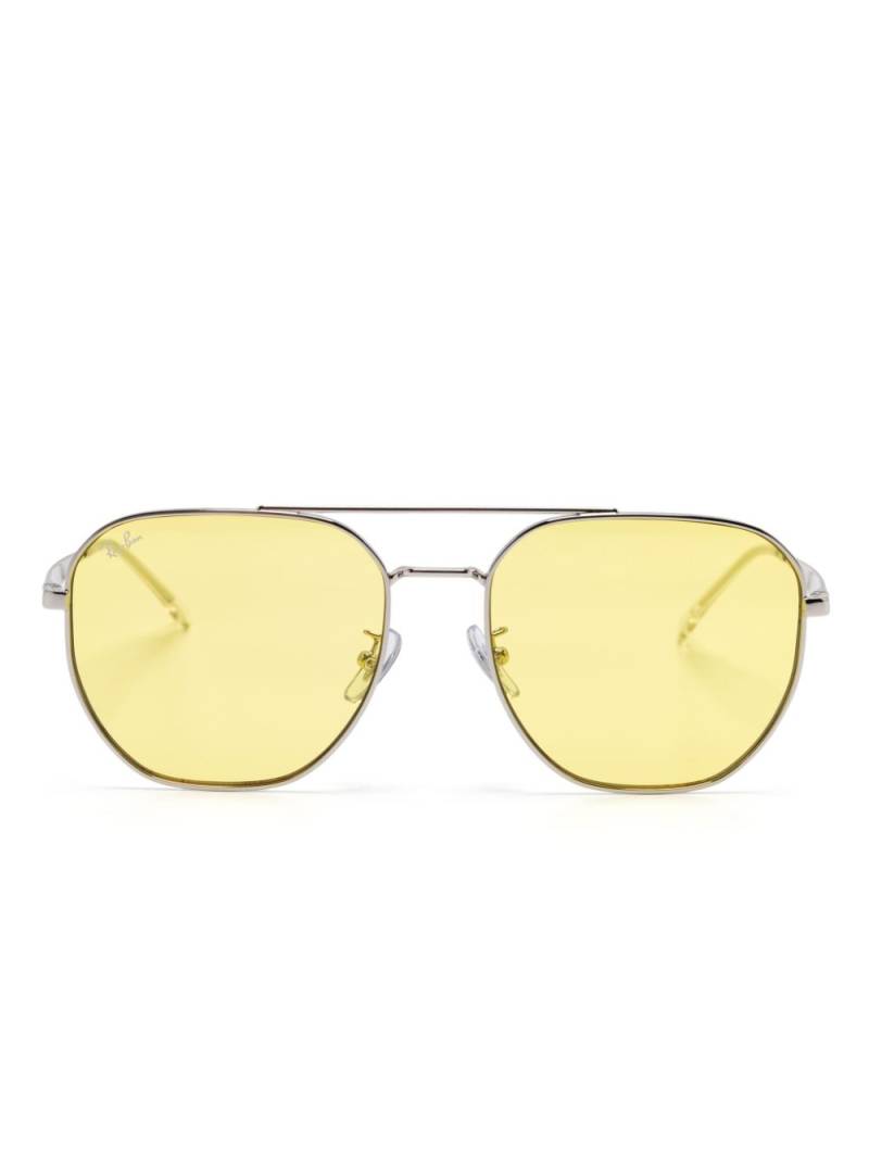 Ray-Ban aviator-frame sunglasses - Yellow von Ray-Ban