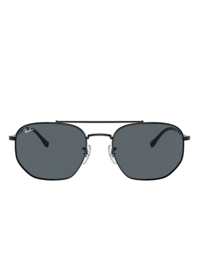 Ray-Ban logo-engraved square-frame sunglasses - Black von Ray-Ban