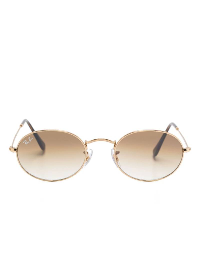 Ray-Ban oval-frame sunglasses - Gold von Ray-Ban