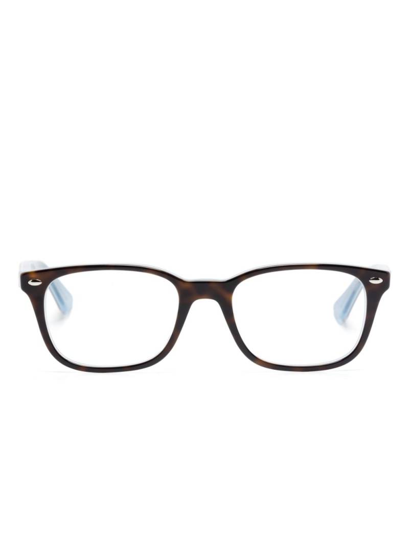 Ray-Ban rectangle frame glasses - Brown von Ray-Ban