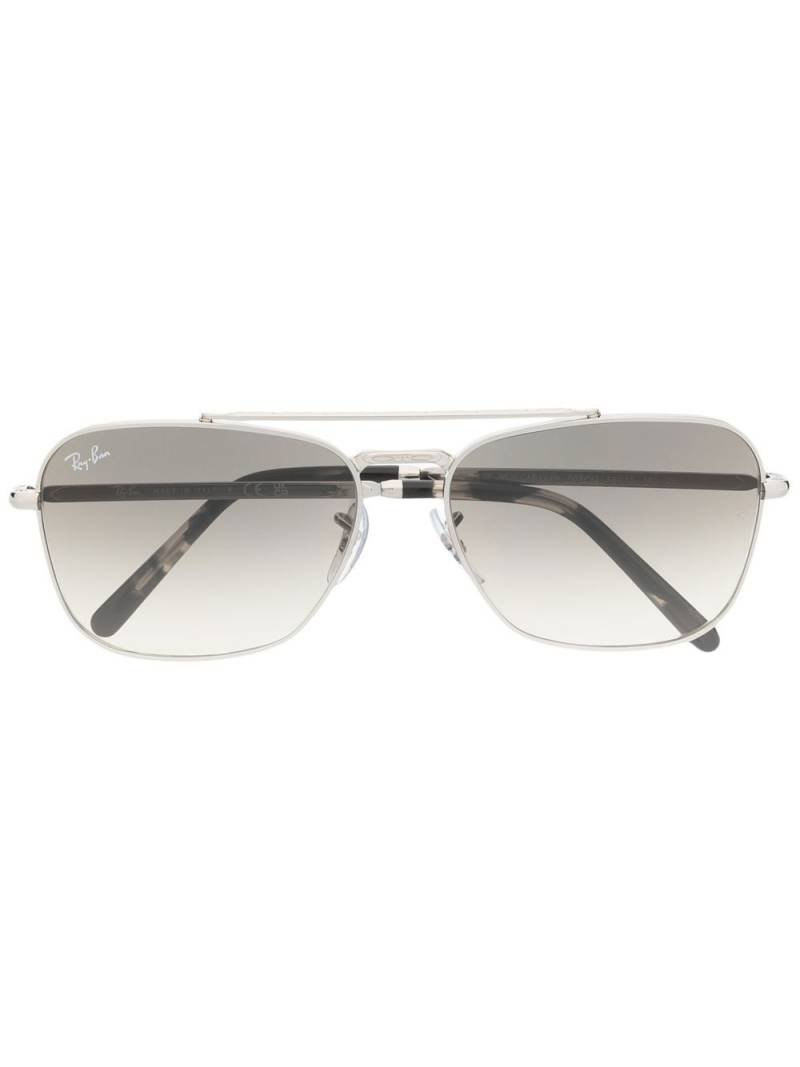 Ray-Ban rectangular aviator sunglasses - Silver von Ray-Ban