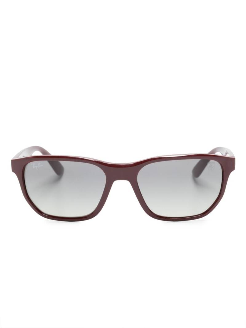 Ray-Ban x Ferrari Scuderia RB4404M square-frame sunglasses - Red von Ray-Ban