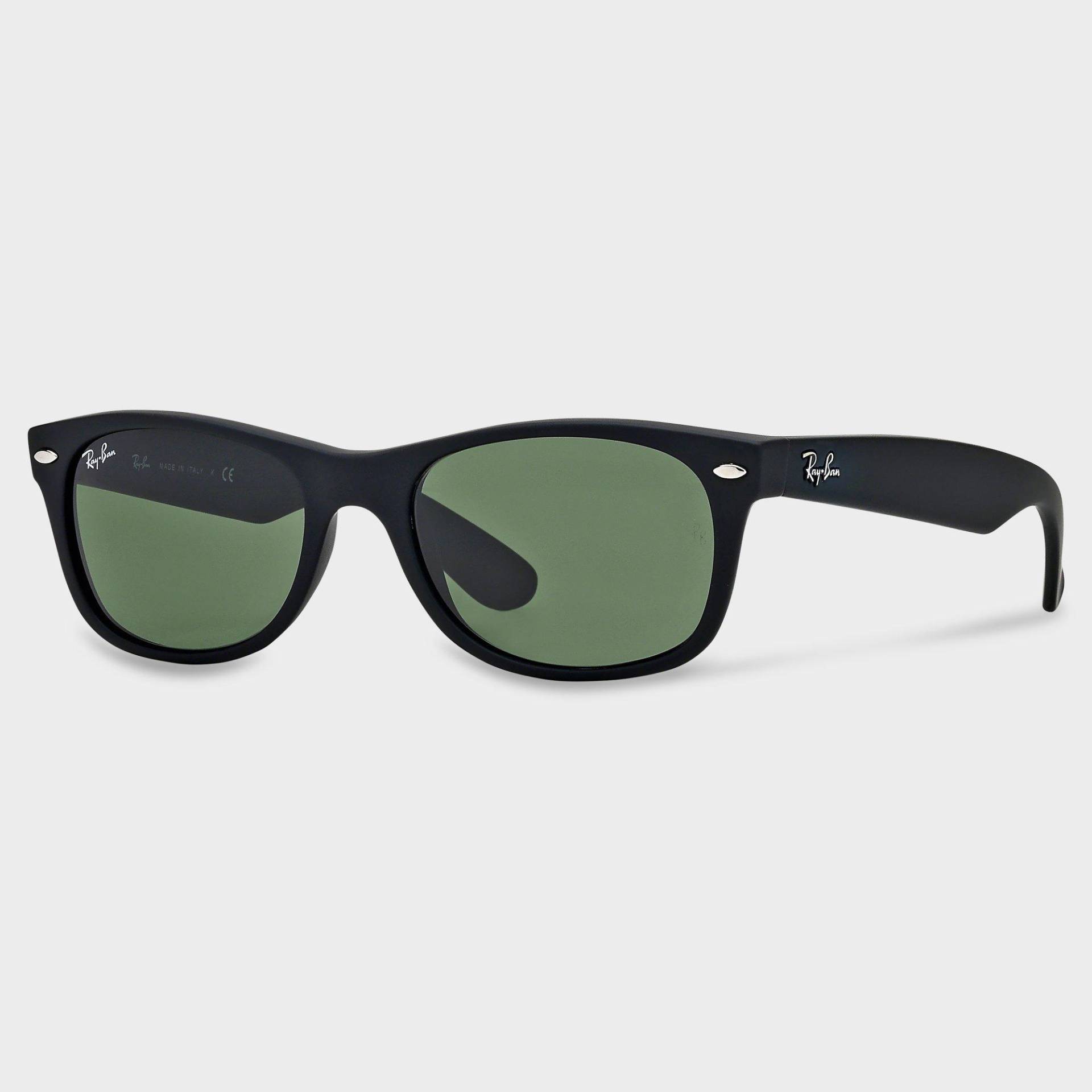 Eckige Sonnenbrille Mit Etui Herren Black 55mm von Ray-Ban