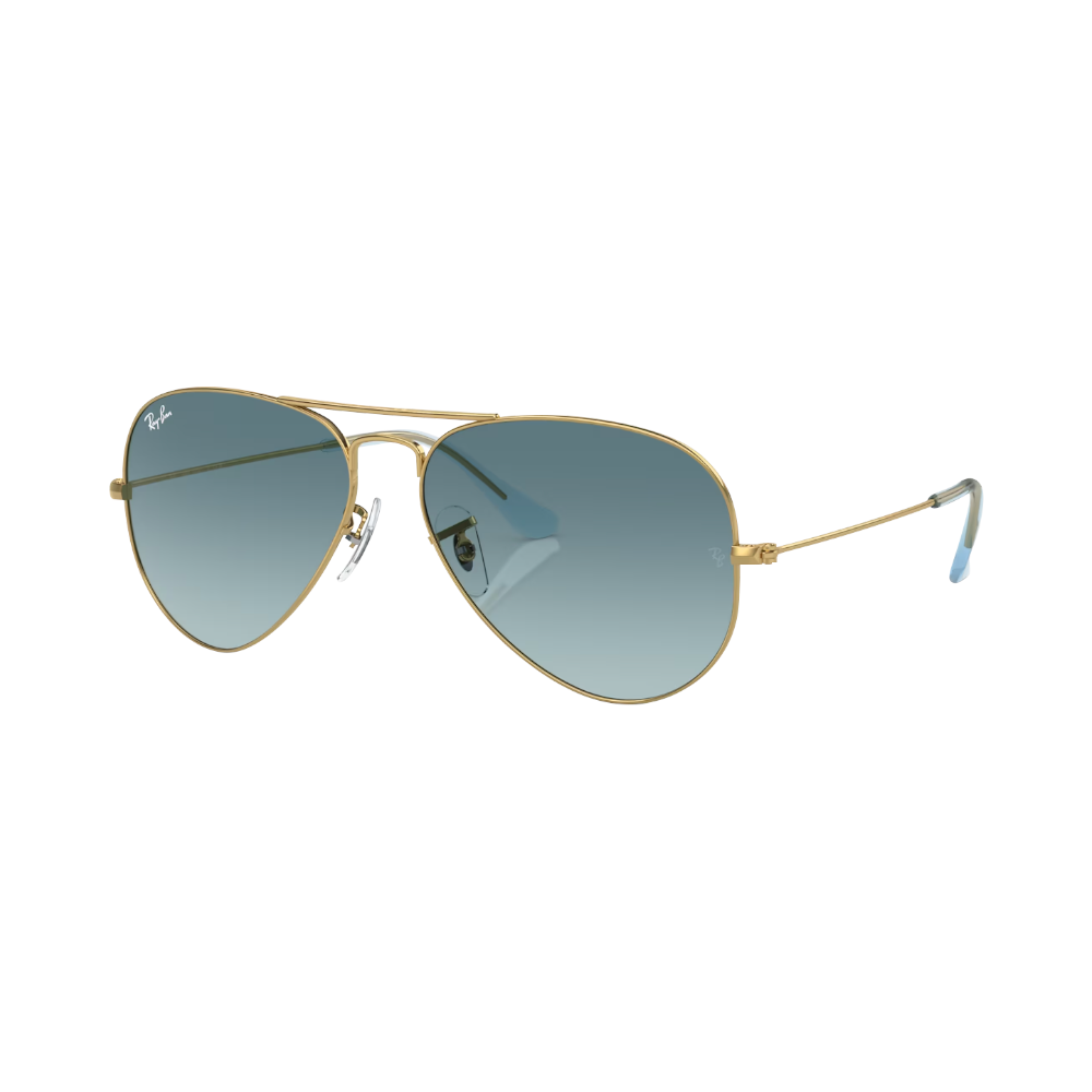 Ray-Ban AVIATOR LARGE METAL Blau auf Gold L von RayBan