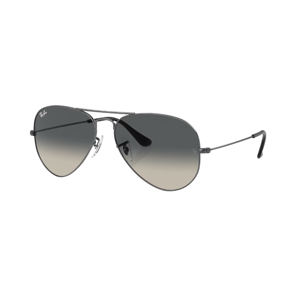 Ray-Ban AVIATOR LARGE METAL Grau auf Gunmetal L von RayBan