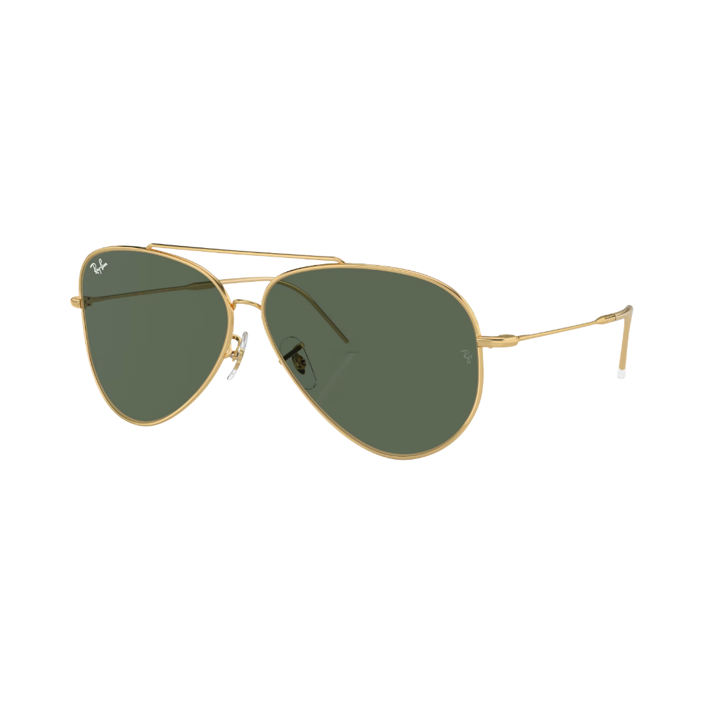 Ray-Ban AVIATOR REVERSE Grün auf Gold L von RayBan