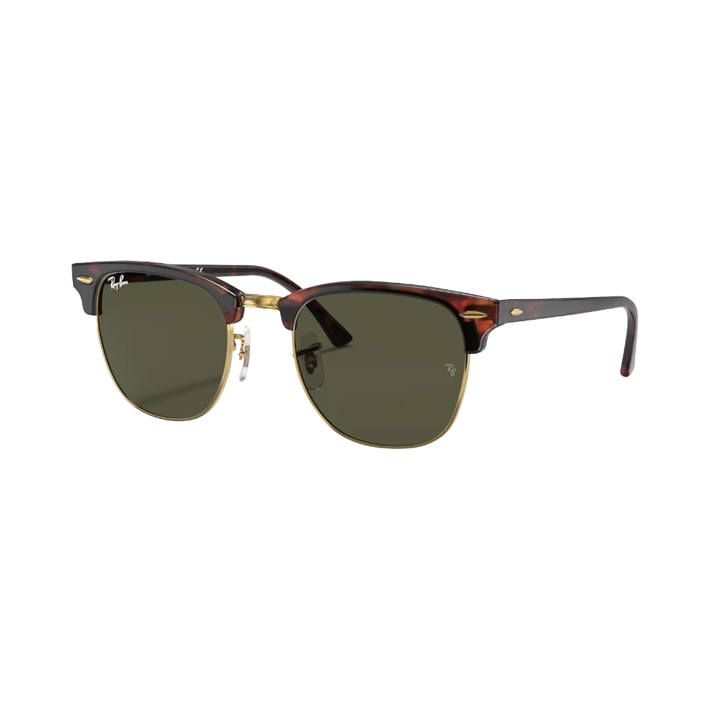 Ray-Ban CLUBMASTER Grün / Schildpatt auf Gold M von RayBan