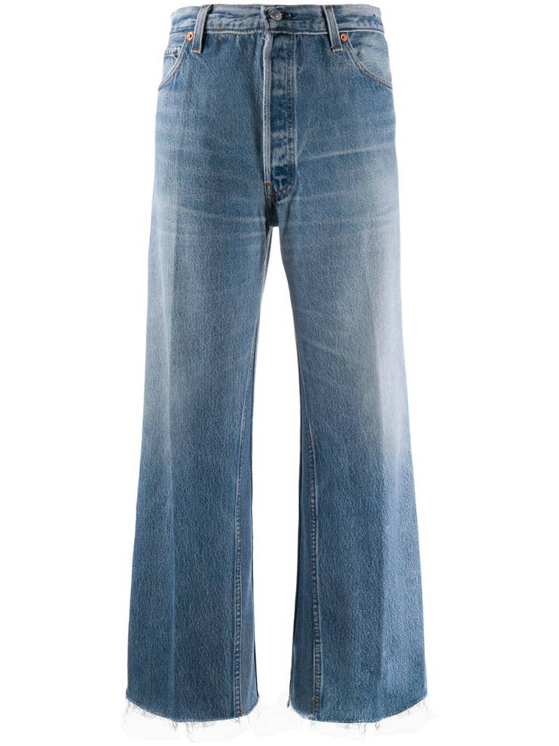 RE/DONE straight-leg cropped jeans - Blue von RE/DONE