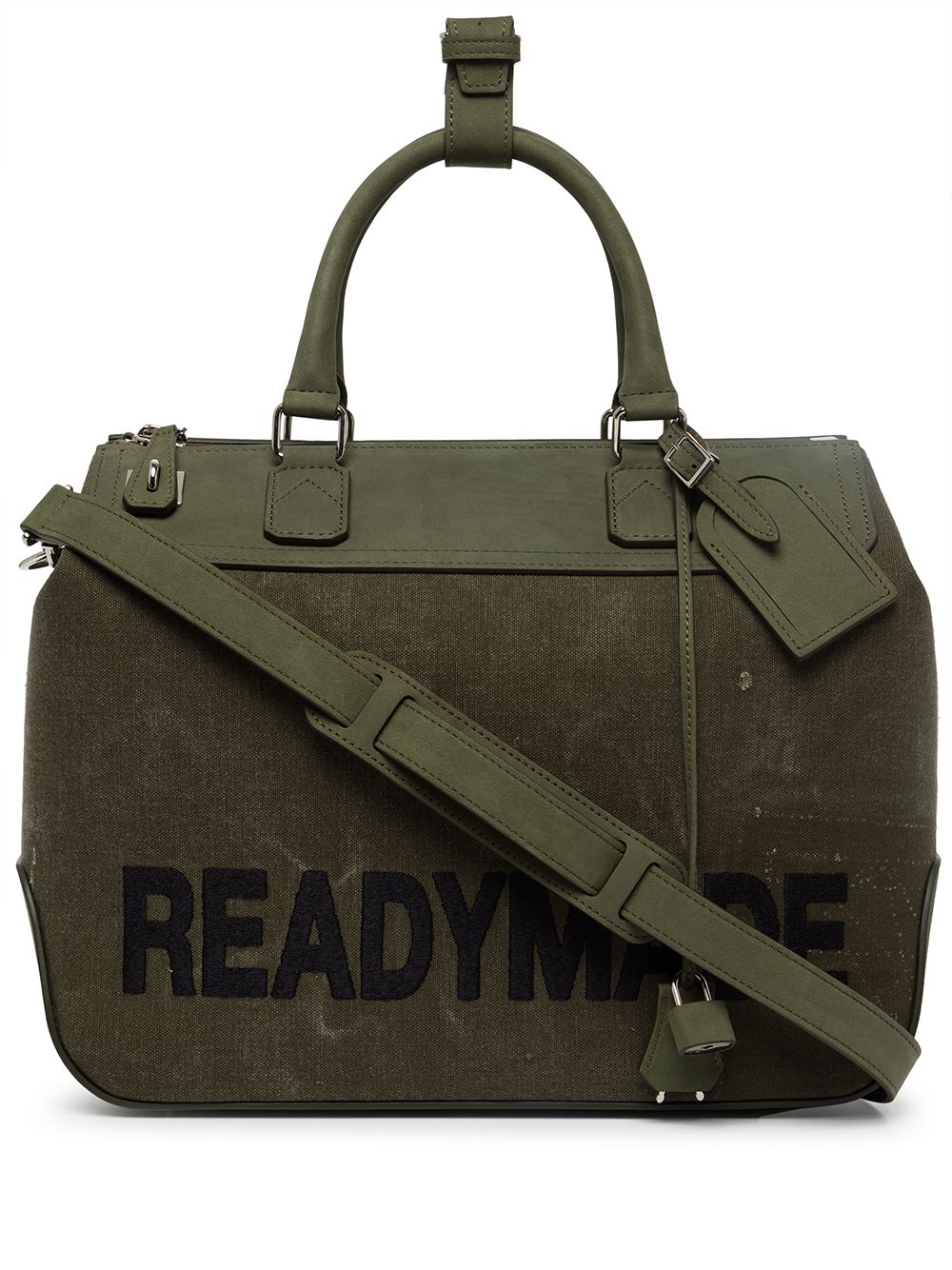 Readymade logo-print tote bag - Green von Readymade