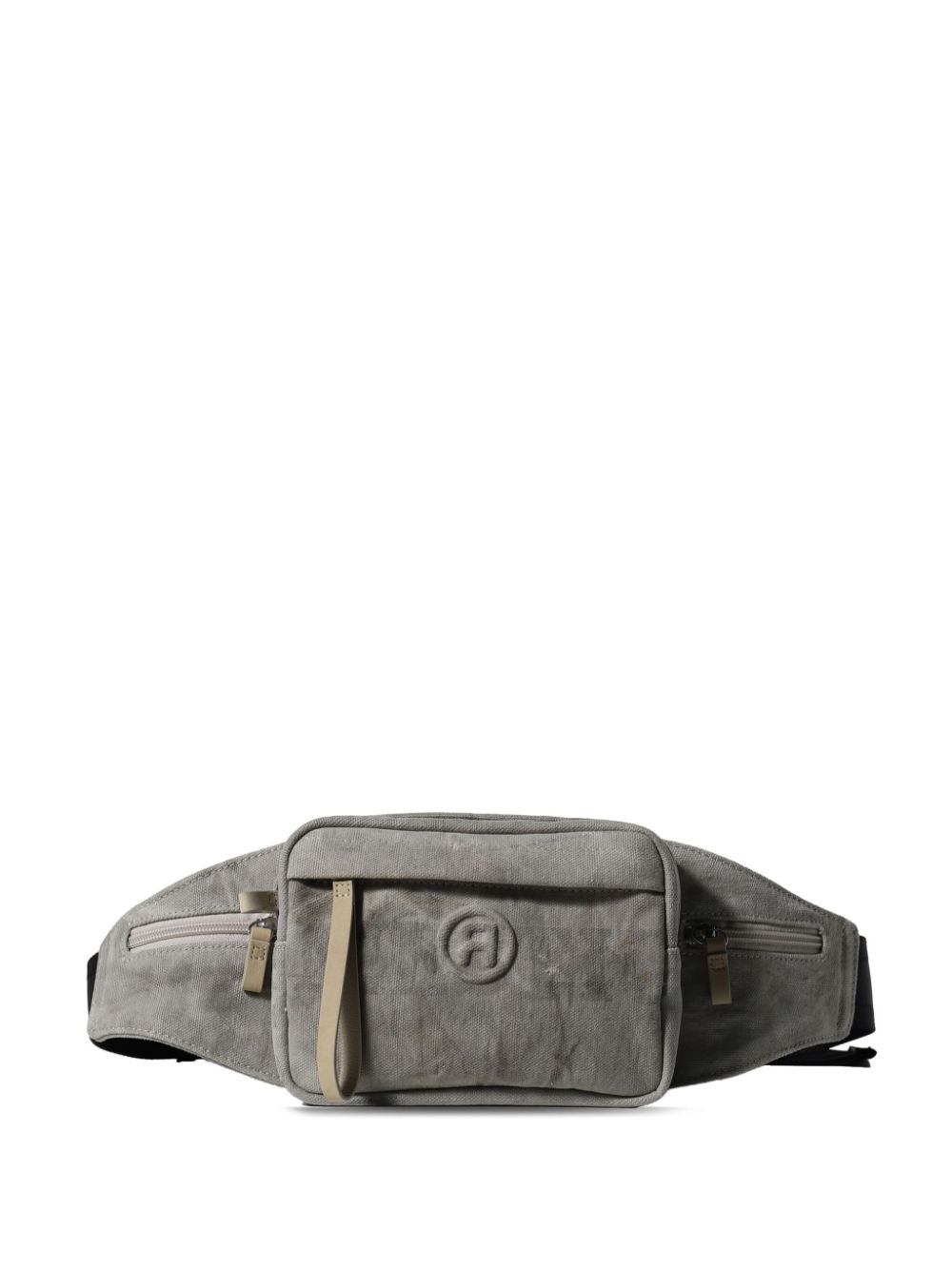 Readymade text-print belt bag - Grey von Readymade