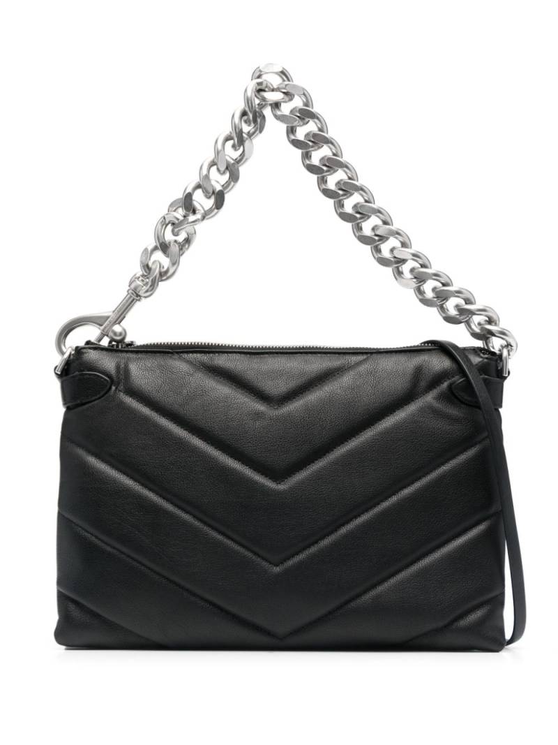 Rebecca Minkoff matelassé chain-link crossbody bag - Black von Rebecca Minkoff