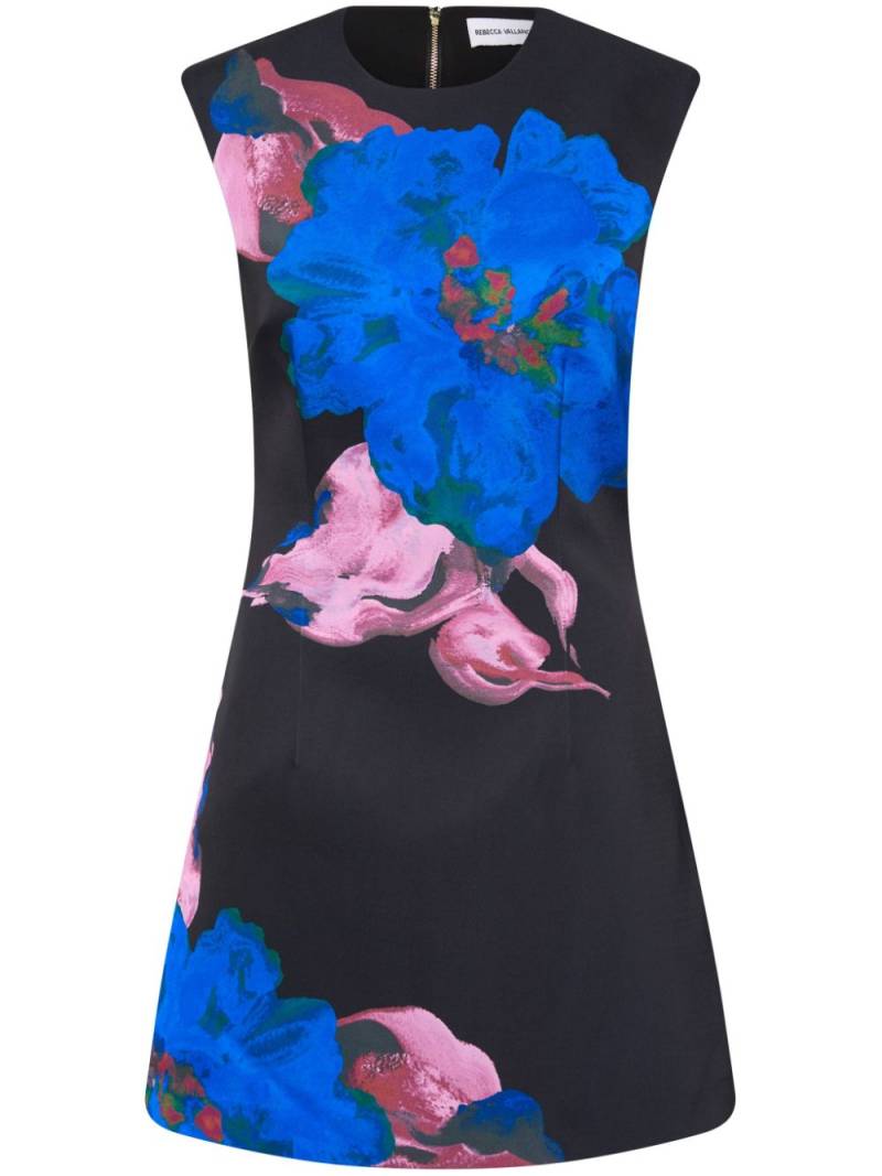 Rebecca Vallance Acid Bloom floral-print mini dress - Black von Rebecca Vallance