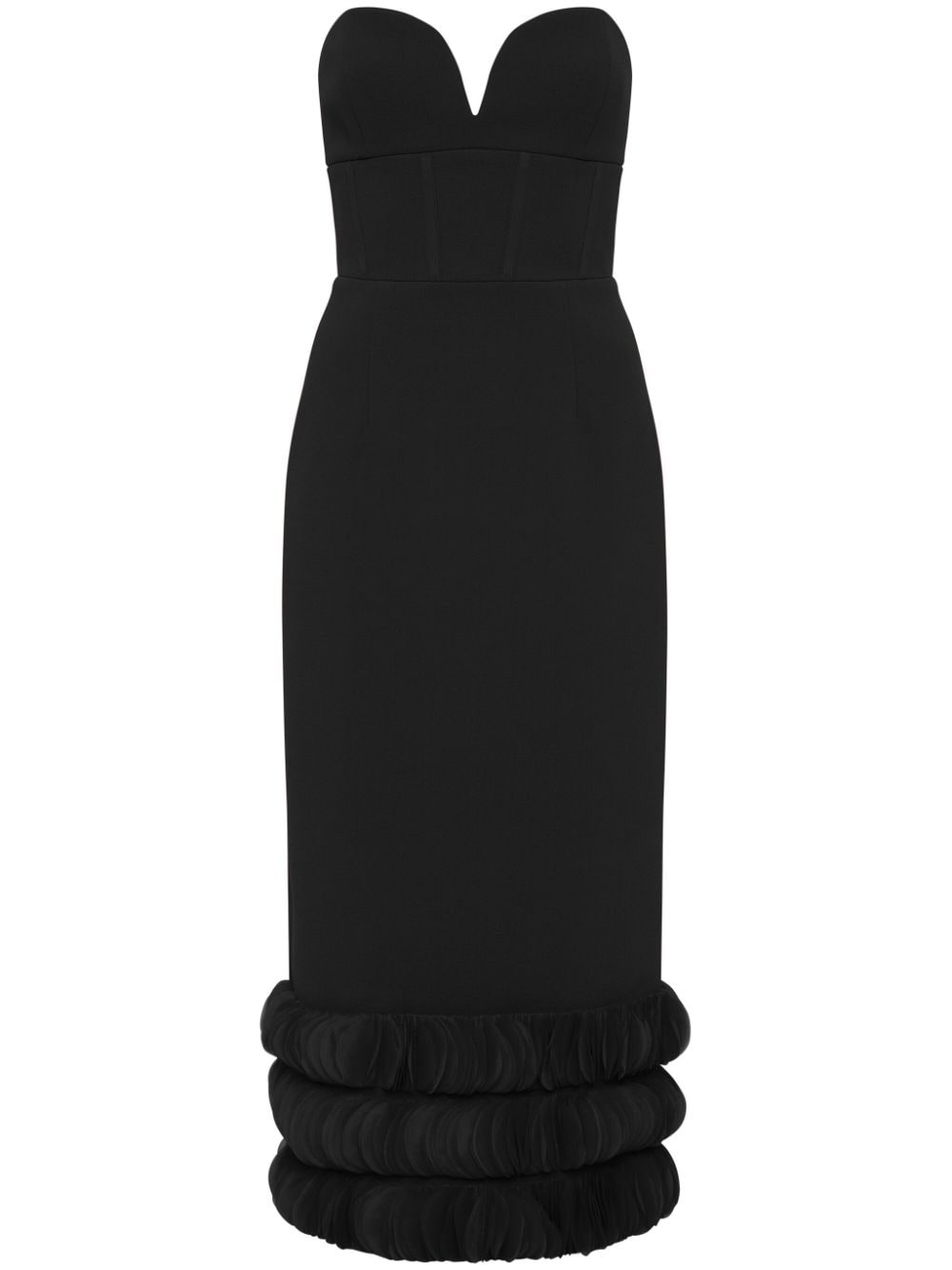 Rebecca Vallance Adrena flared midi-dress - Black von Rebecca Vallance