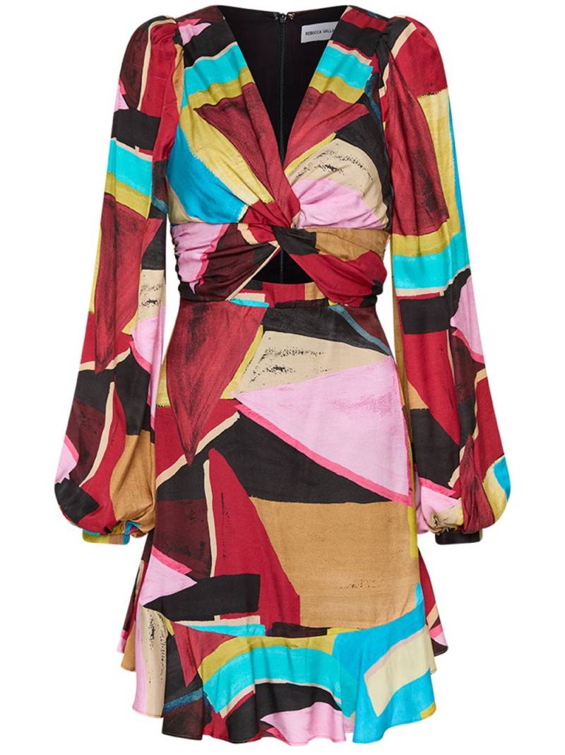 Rebecca Vallance Bastille abstract-print minidress - Multicolour von Rebecca Vallance