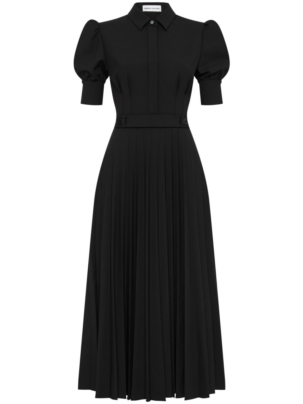 Rebecca Vallance Benoit pleated midi dress - Black von Rebecca Vallance