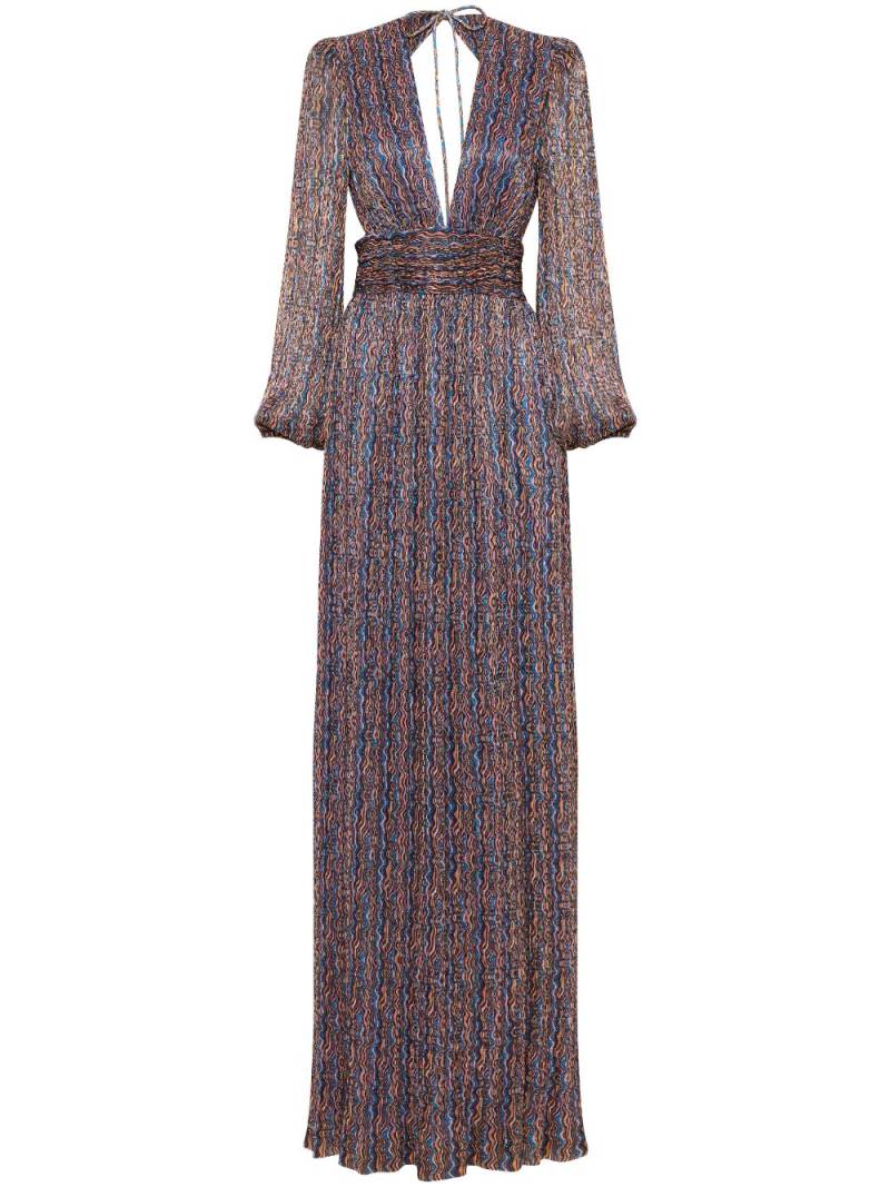 Rebecca Vallance Blossom long-sleeved gown - Multicolour von Rebecca Vallance