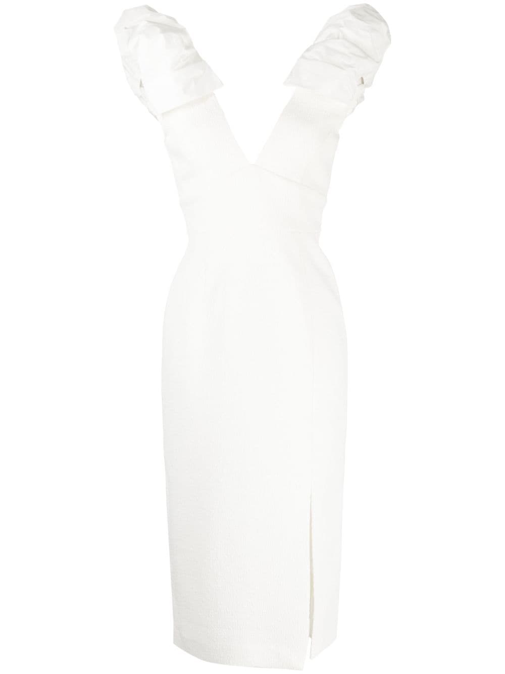 Rebecca Vallance Bom Ami ruffle-detail mini dress - White von Rebecca Vallance