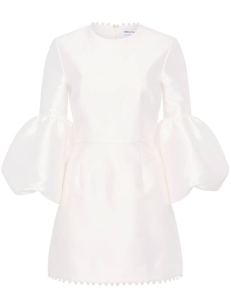 Rebecca Vallance Cristine pearl-embellished minidress - White von Rebecca Vallance