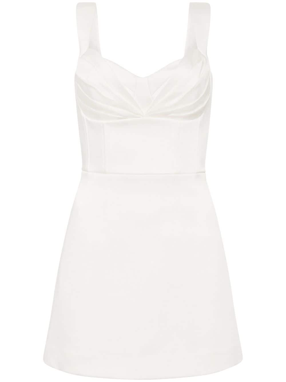 Rebecca Vallance Delaney draped minidress - White von Rebecca Vallance