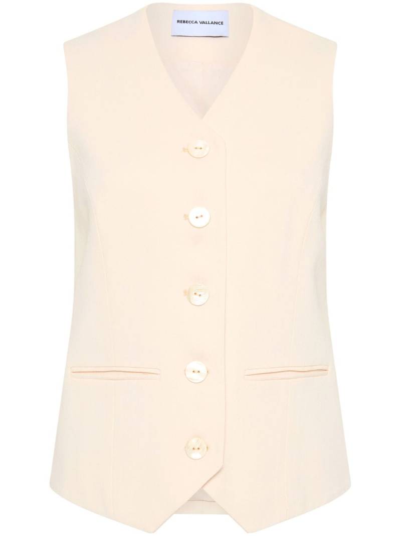 Rebecca Vallance Dimitria button-up waistcoat - Neutrals von Rebecca Vallance