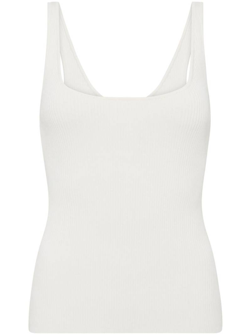 Rebecca Vallance Dina ribbed-knit tank top - White von Rebecca Vallance