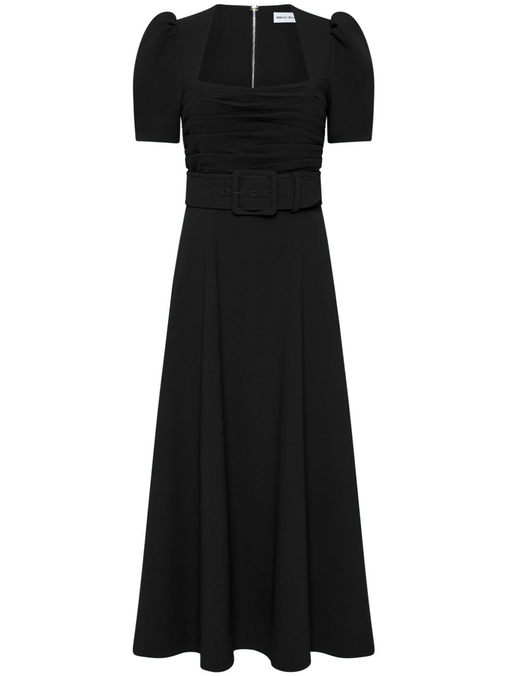 Rebecca Vallance Ella belted midi dress - Black von Rebecca Vallance