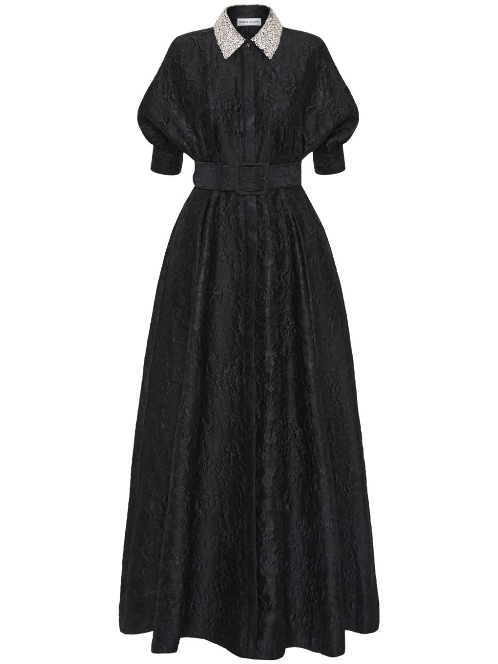 Rebecca Vallance Esther short-sleeve gown - Black von Rebecca Vallance