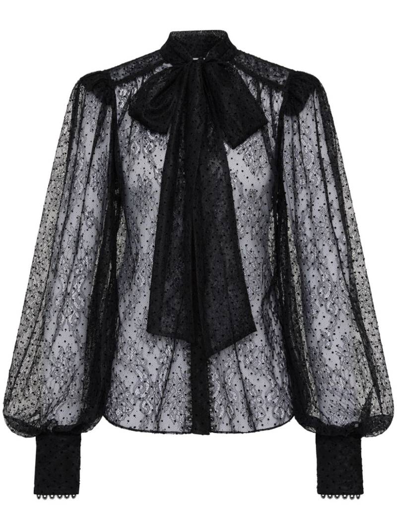 Rebecca Vallance Ethel semi-sheer blouse - Black von Rebecca Vallance