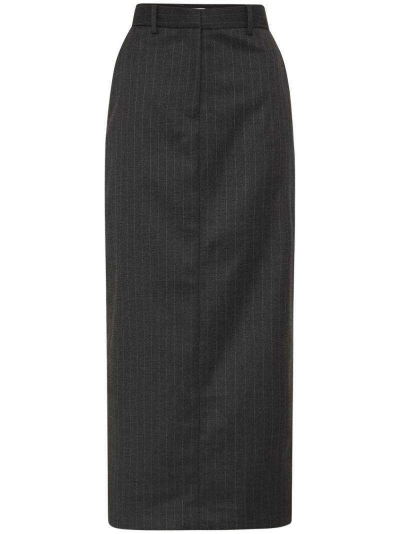 Rebecca Vallance Gilles pinstripe pencil midi skirt - Grey von Rebecca Vallance