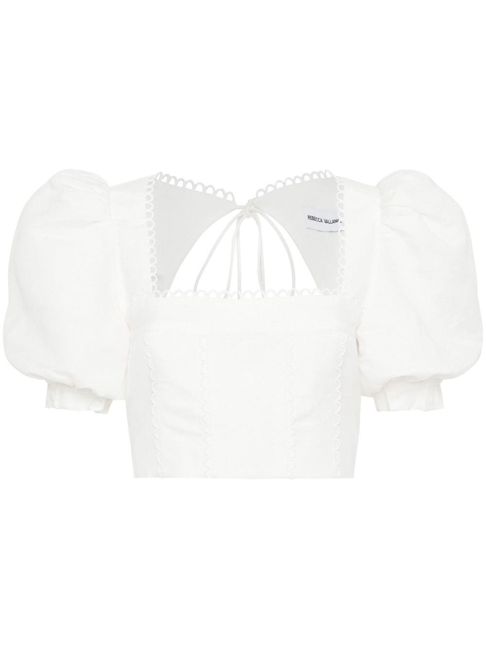 Rebecca Vallance Giovanni puff-sleeve top - White von Rebecca Vallance