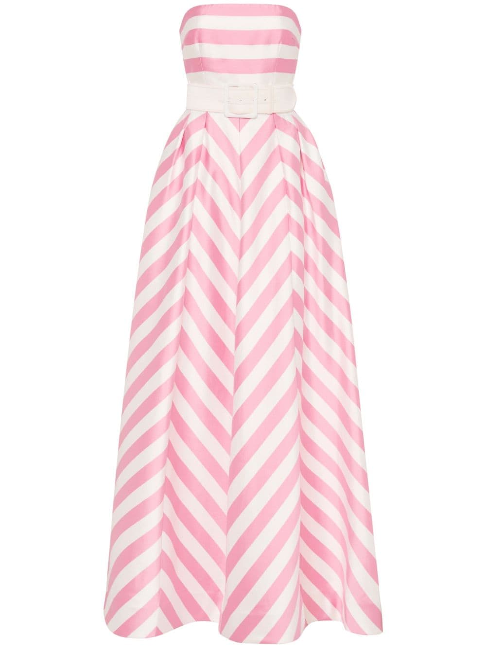 Rebecca Vallance Jocelyn striped strapless gown - Pink von Rebecca Vallance