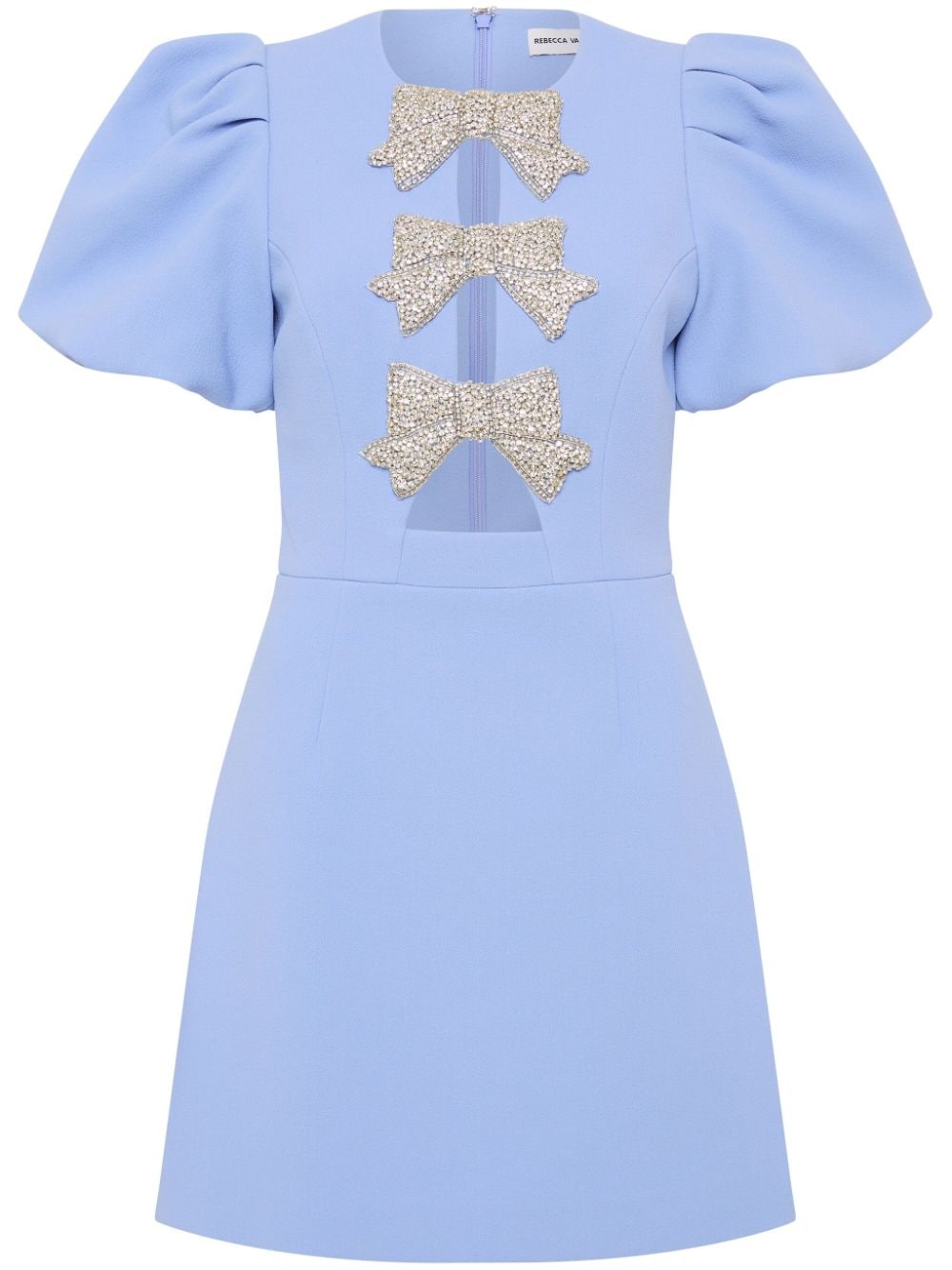 Rebecca Vallance Juliana bow-detail minidress - Blue von Rebecca Vallance
