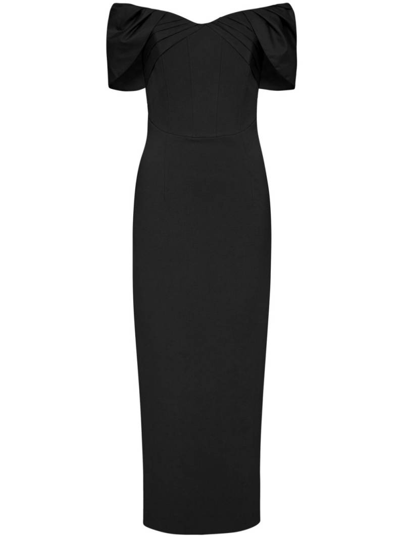 Rebecca Vallance Juliana midi dress - Black von Rebecca Vallance