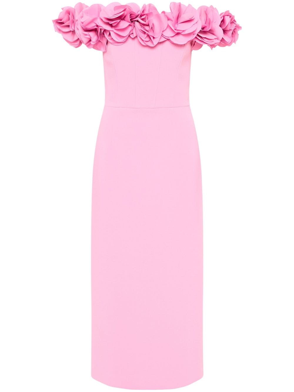 Rebecca Vallance Odetta ruffled midi dress - Pink von Rebecca Vallance